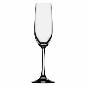 Libbey 4518007 Spiegelau Vino Grande Series 6 oz. Flute Glass with Sheer Rim and Stemmed Base, Class of 12 Pcs