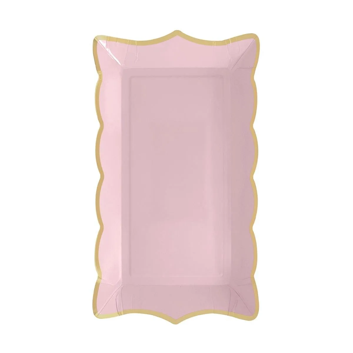 Light Pink Rectangular Trays, 9 Inches, 4 Count