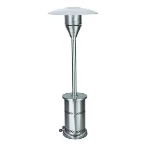 Living Accents 48000 BTU Propane Stainless Steel Freestanding Patio Heater 250 sq ft