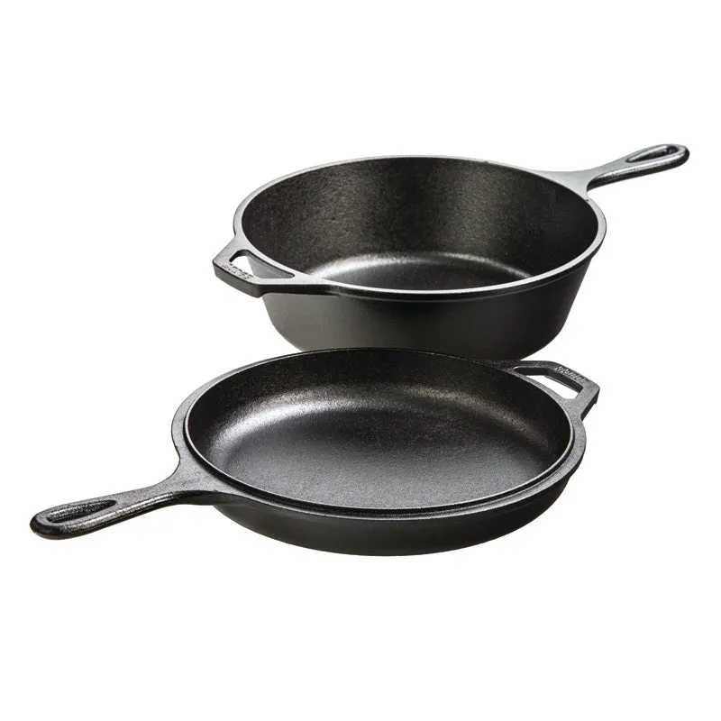 LODGE Combo Cooker, 3L Cast Iron