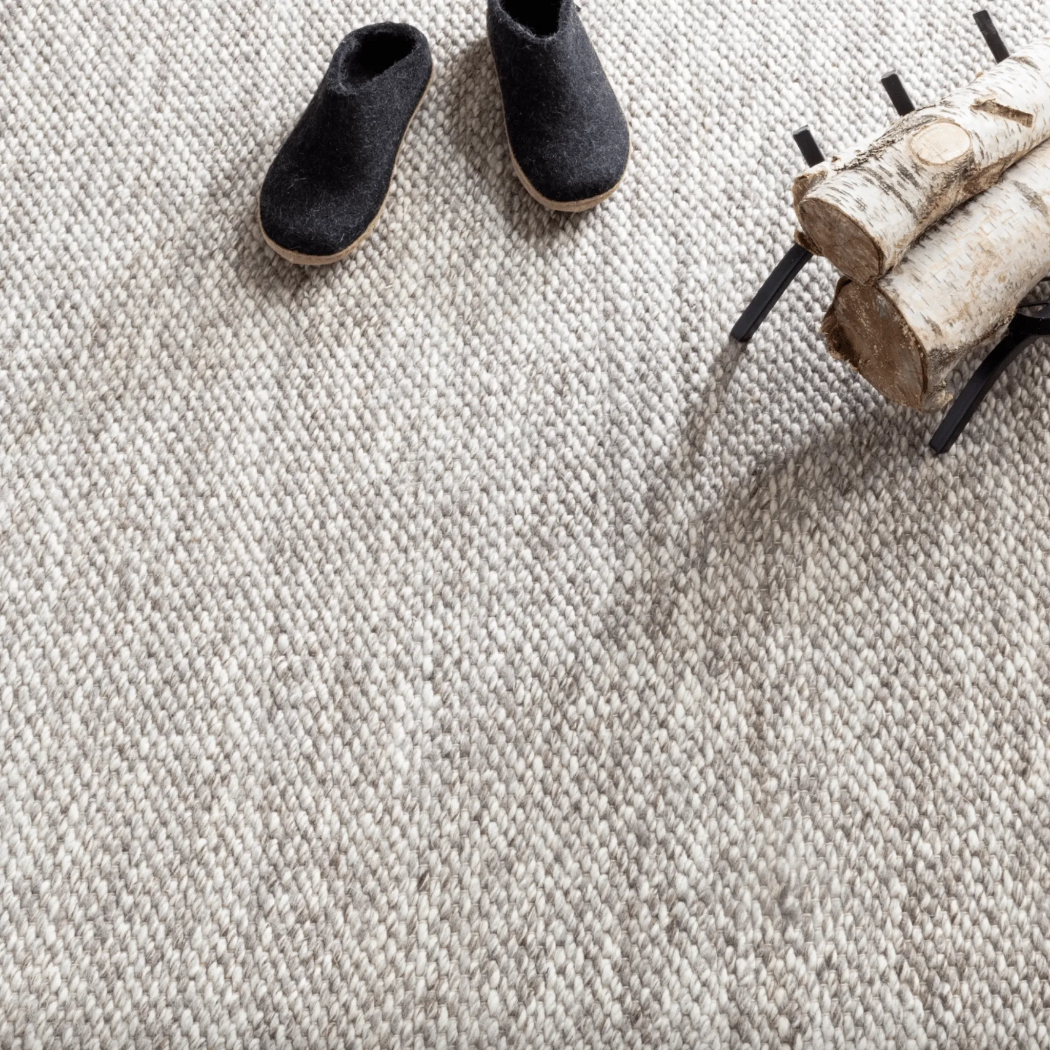 Loggia Grey Handwoven Wool Rug