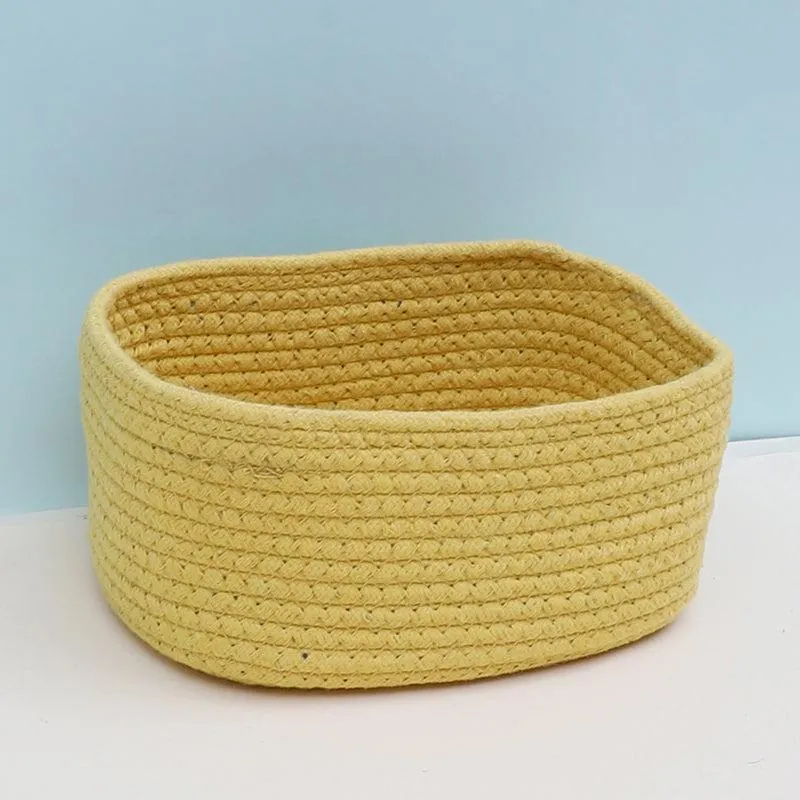 Malta Yellow Storage Basket