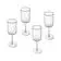 Mikasa Sorrento 4-Piece Crystal White Wine Glass Set, 400ml