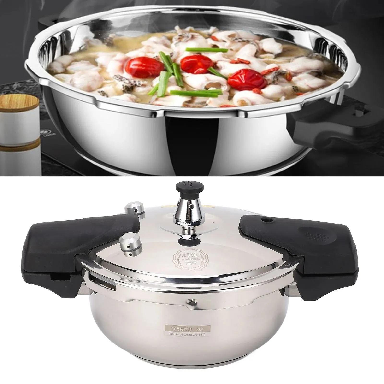 Mini Pressure Cooker Safe Explosion Proof 1.8 Liter Pressure Cooker