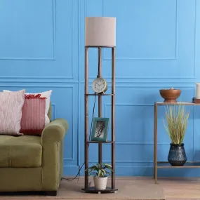 Mystie Yuno Floor Lamp With Shelf