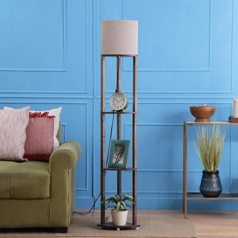 Mystie Yuno Floor Lamp With Shelf