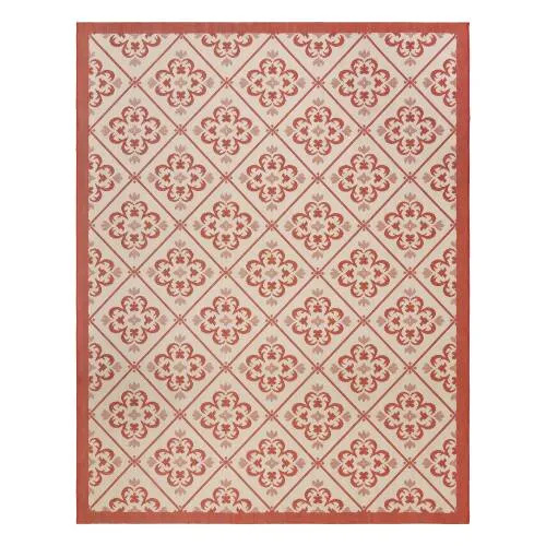 Naples Indoor/outdoor Area Rug, Bronte Red - 7ft 10in X 10ft