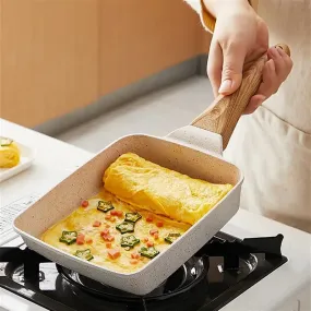 NON STICK MARBLE COATING RECTANGLE FRYING PAN