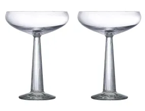 NUDE Glass Big Top Coupe Glass 8 oz. - 4.5"W x 6"H Set of 2