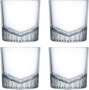 NUDE Glass Caldera Whisky Glass 9.25 oz - 3.25"W x 3.25"H Set of 4