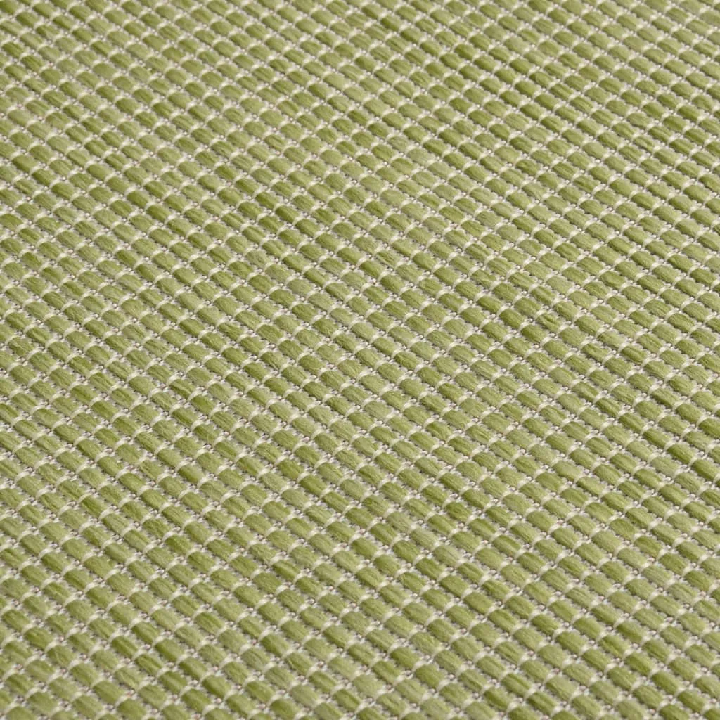 Outdoor Flatweave Rug 140x200 cm Green