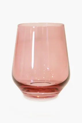 Rose Stemless Wine Glasses (Set of 6)