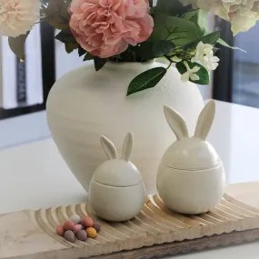 Speckled Ceramic Bunny Ears Pot