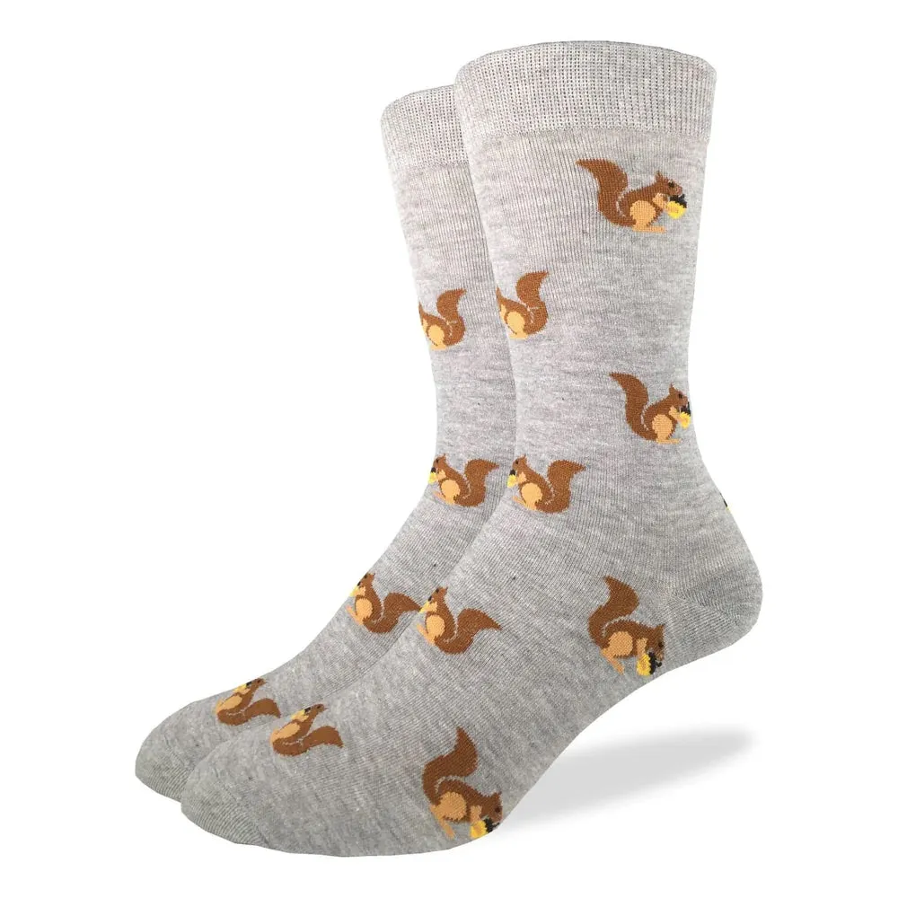 Squirrels (Grey) Crew Unisex Crew sock (7-12)