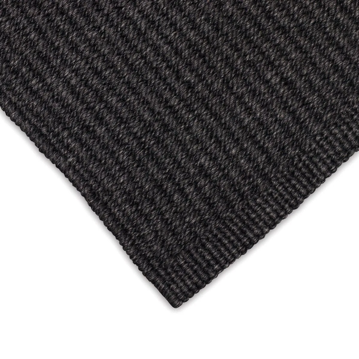 Trans-Ocean AVALON Indoor/Outdoor Power Loomed Polypropylene Durable Area Rug  - Charcoal