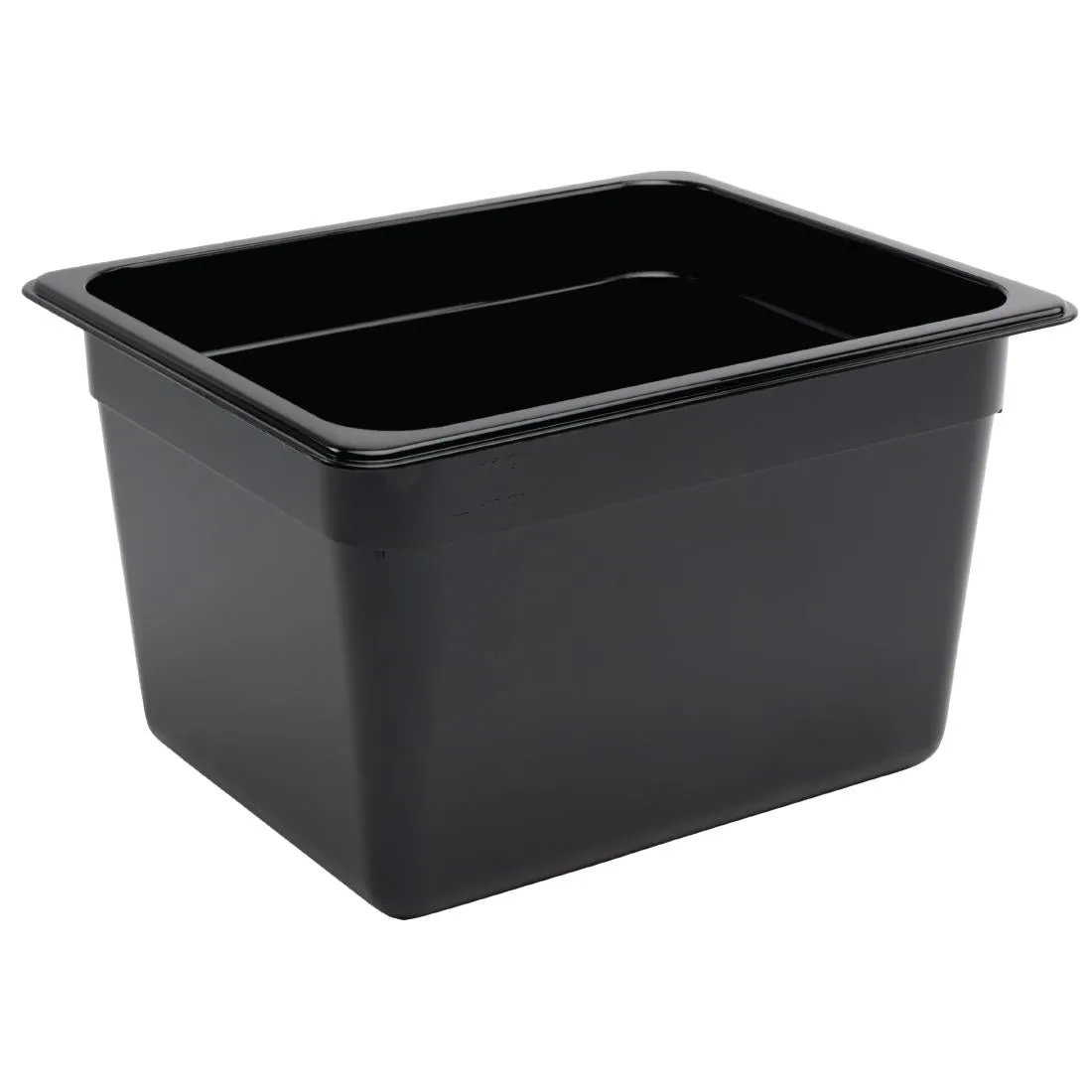 Vogue Polycarbonate 1/2 Gastronorm Container 200mm Black