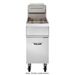 Vulcan 1GR35M 35-40 lb. Liquid Propane Floor Fryer - 90,000 BTU | Denson CFE