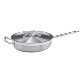 Winco SSET-5 5qt Stainless Steel Saute Pan with Cover