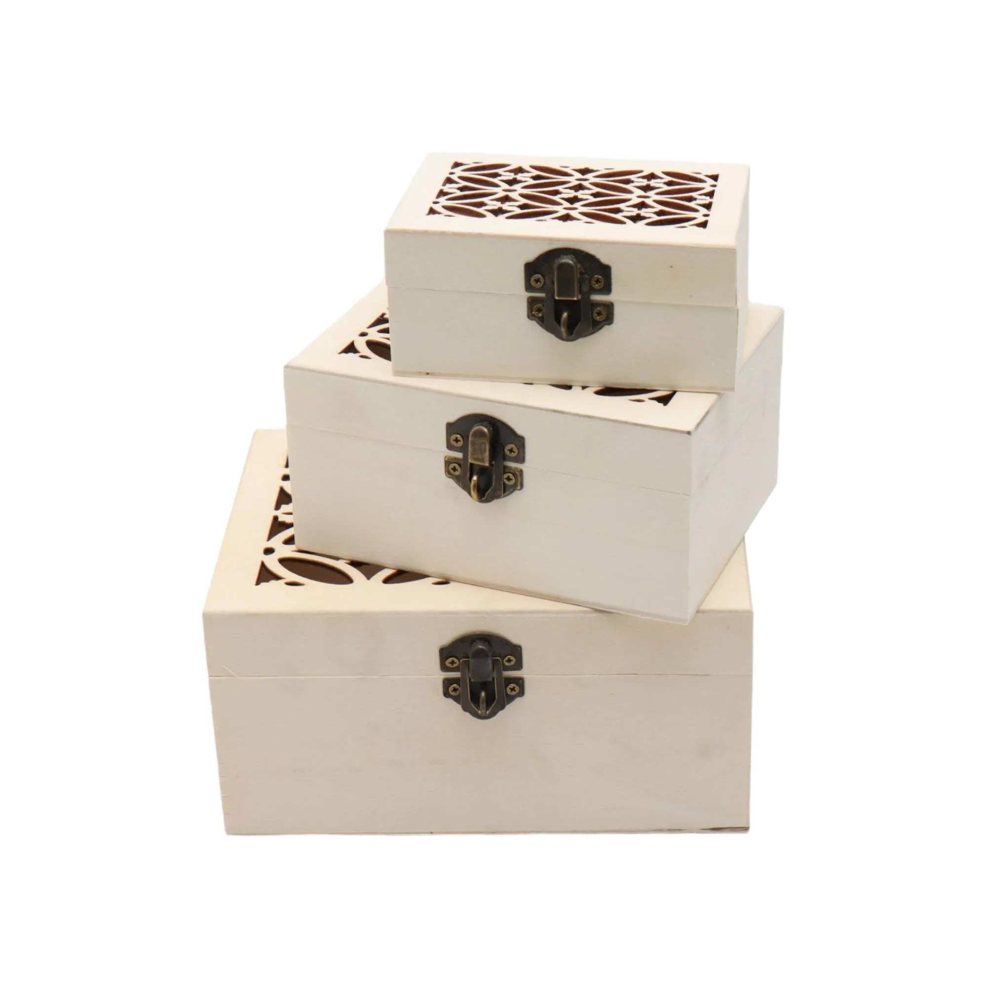 Wooden Storage Gift Box 3pc Set XWD036